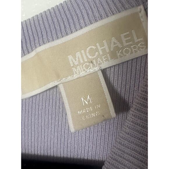 Michael Michael Kors Dress Womens Medium Lilac Sleeveless Sheath Floral Back Zip - Picture 4 of 6